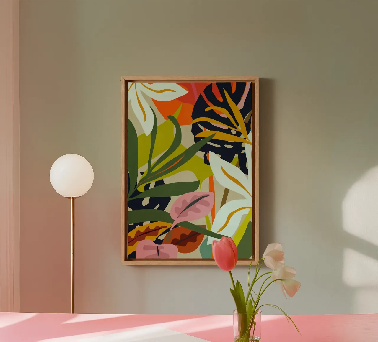 Jungle Abstract 2 canvas by Rebecca Clark Wyrick