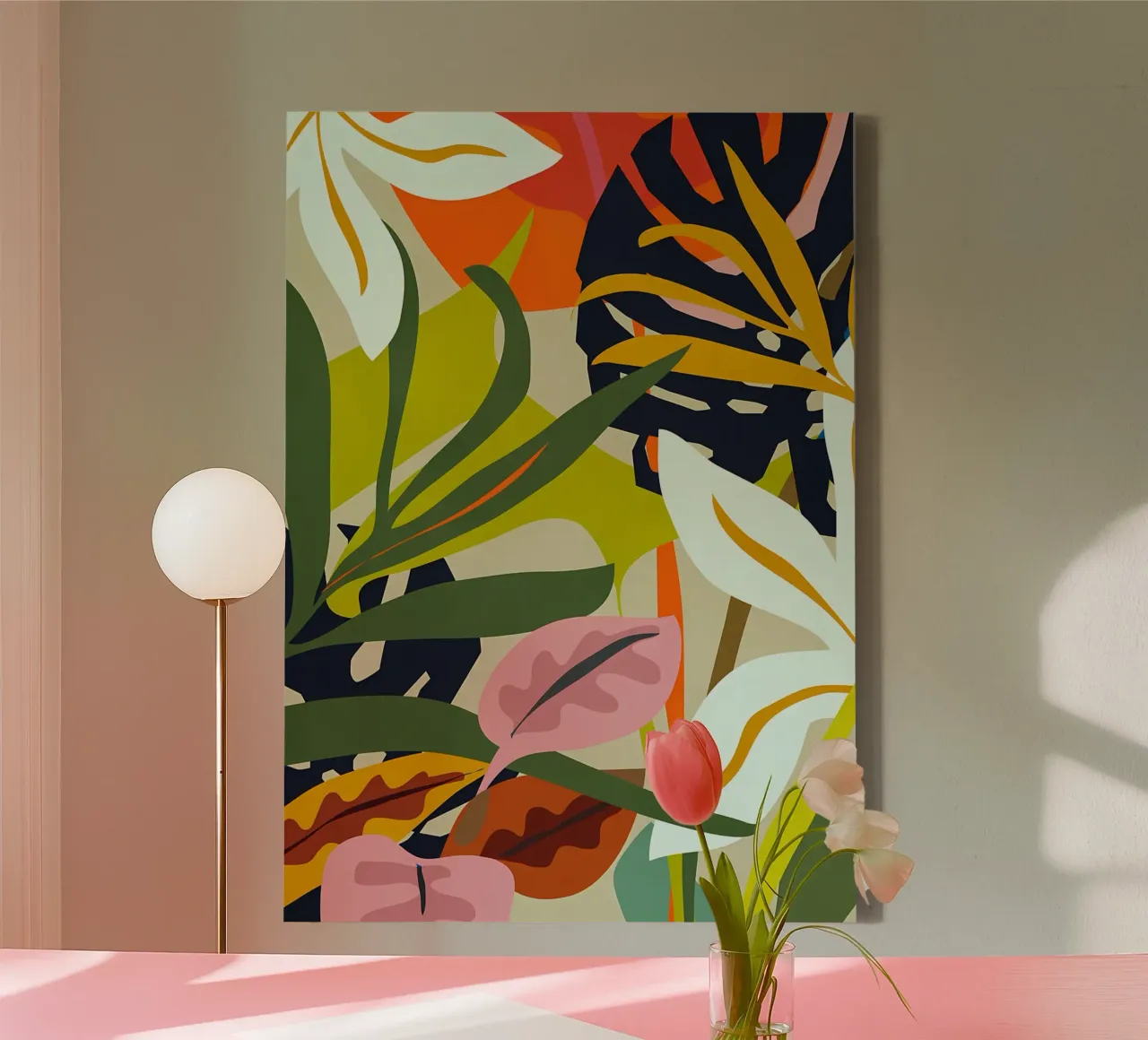 Jungle Abstract 2 canvas by Rebecca Clark Wyrick