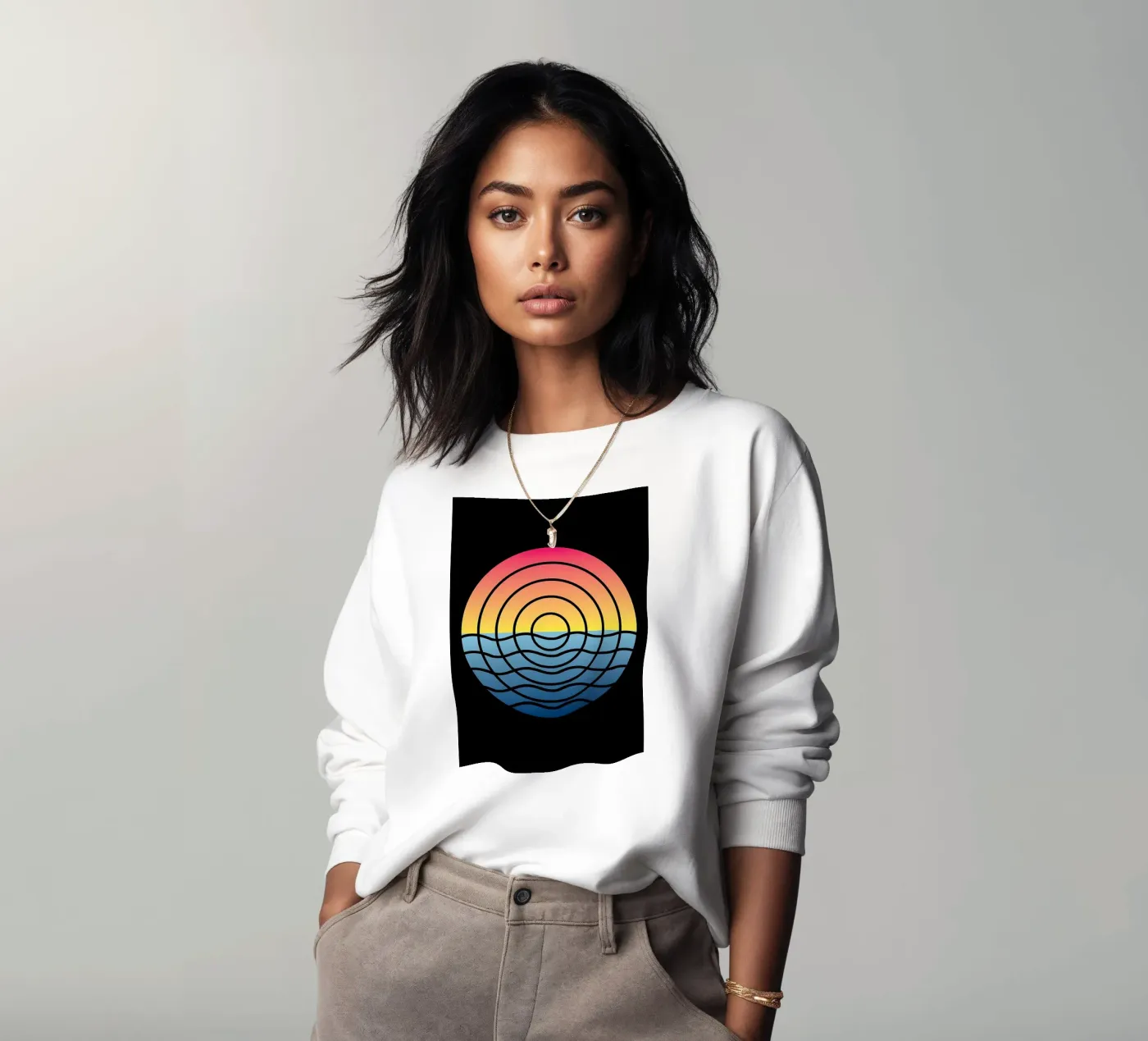 Waves Sunset felpa da James M Coyle