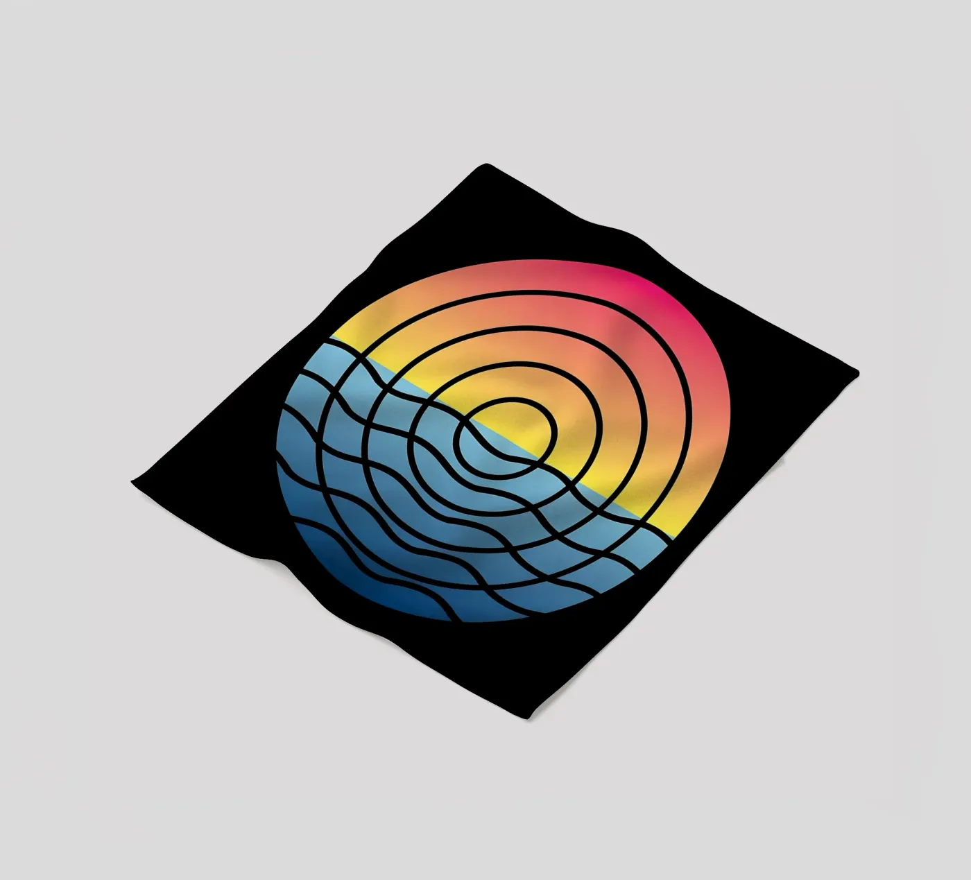 Waves Sunset fleece blanket by James M Coyle