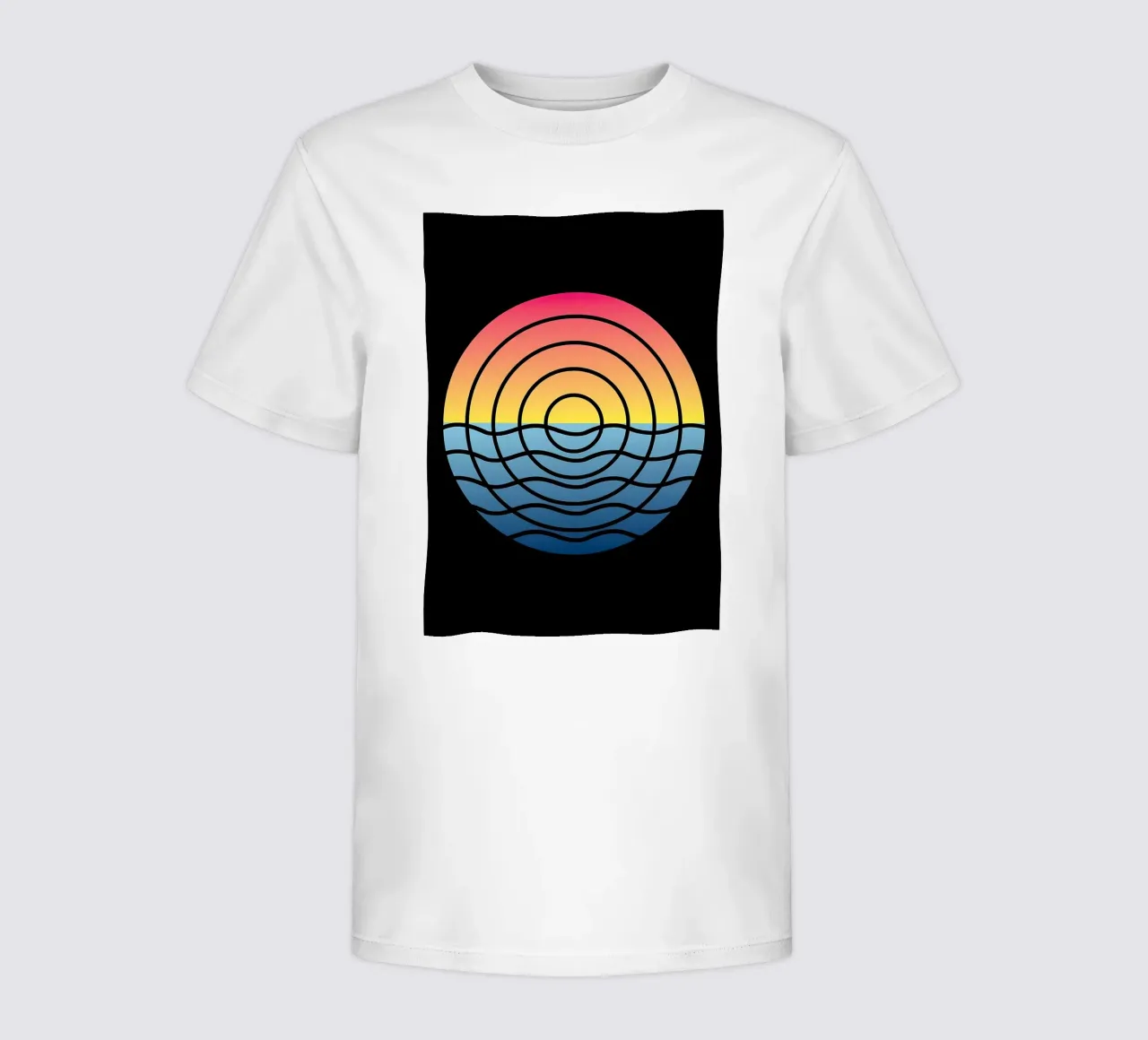 Waves Sunset t-shirt bambini da James M Coyle