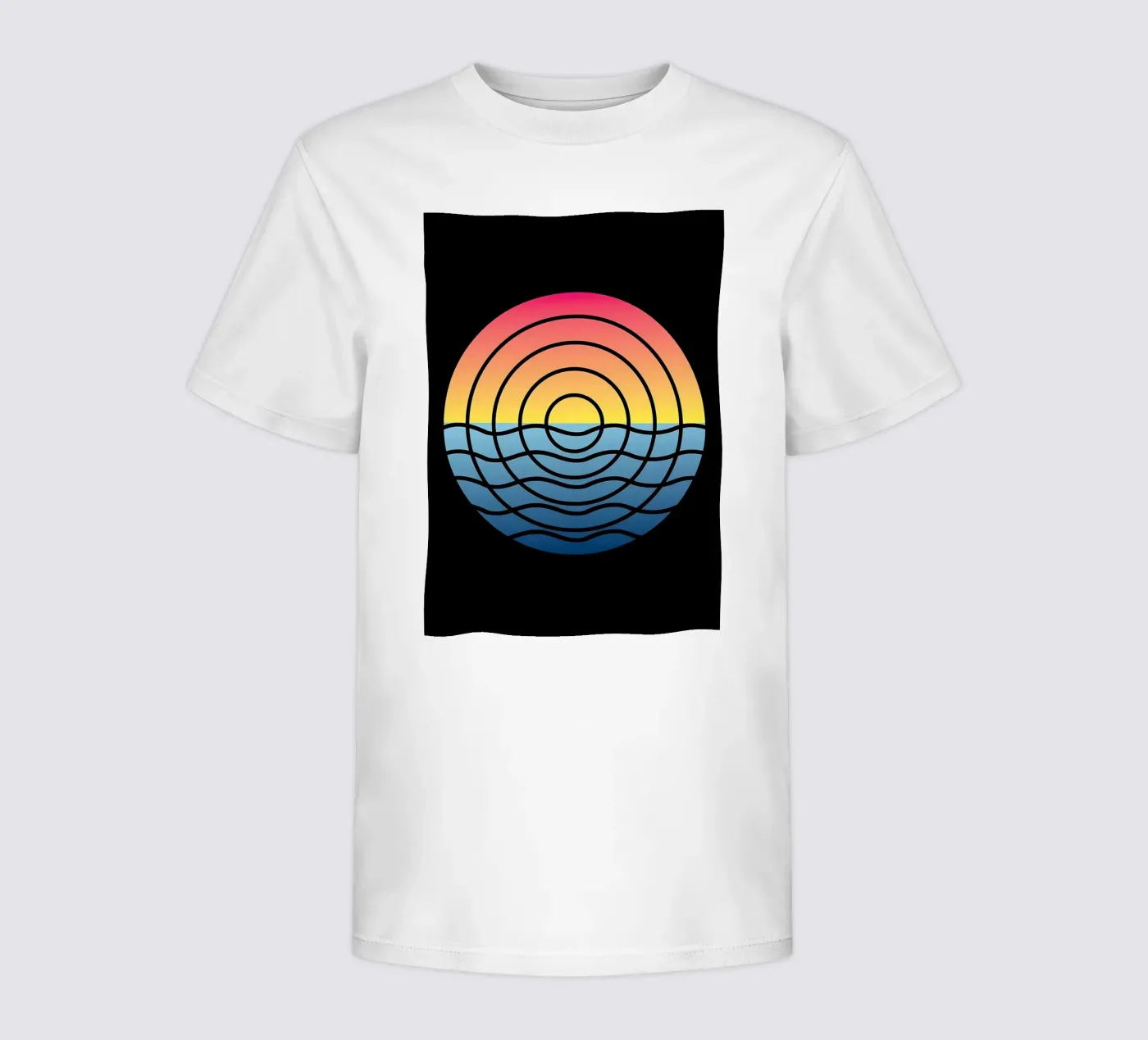 Golven Zonsondergang kinder t-shirt van James M Coyle