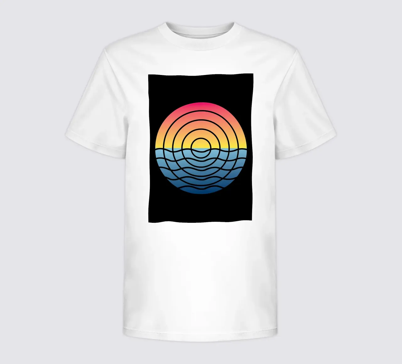 Waves Sunset t-shirt bambini da James M Coyle