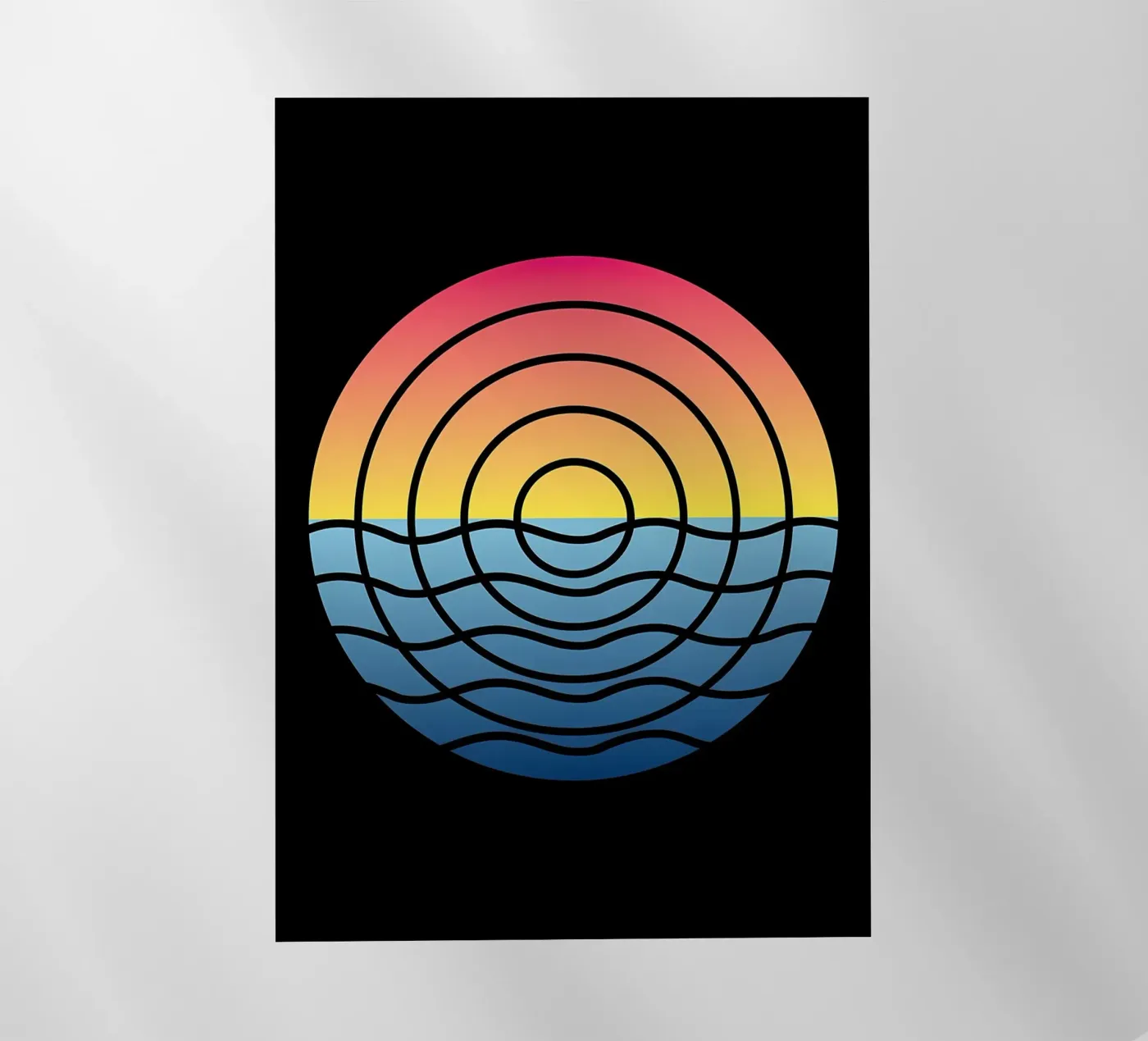 Waves Sunset pellicola backlit da James M Coyle