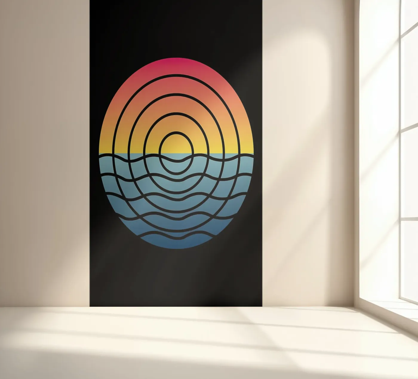 Golven Zonsondergang fotobehang van James M Coyle