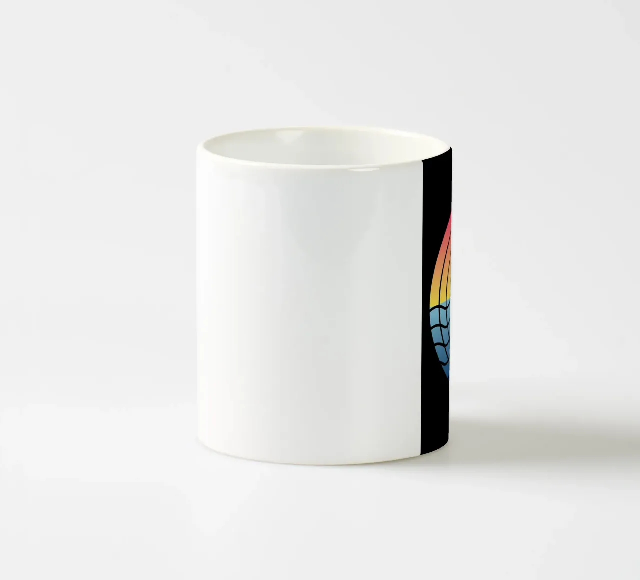 Waves Sunset ceramic mug by James M Coyle