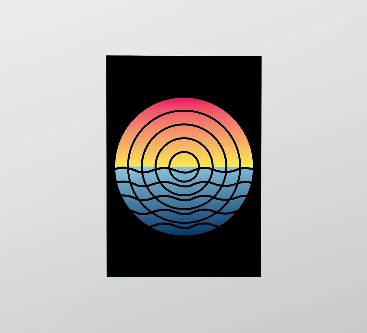 Waves Sunset sticker by James M Coyle