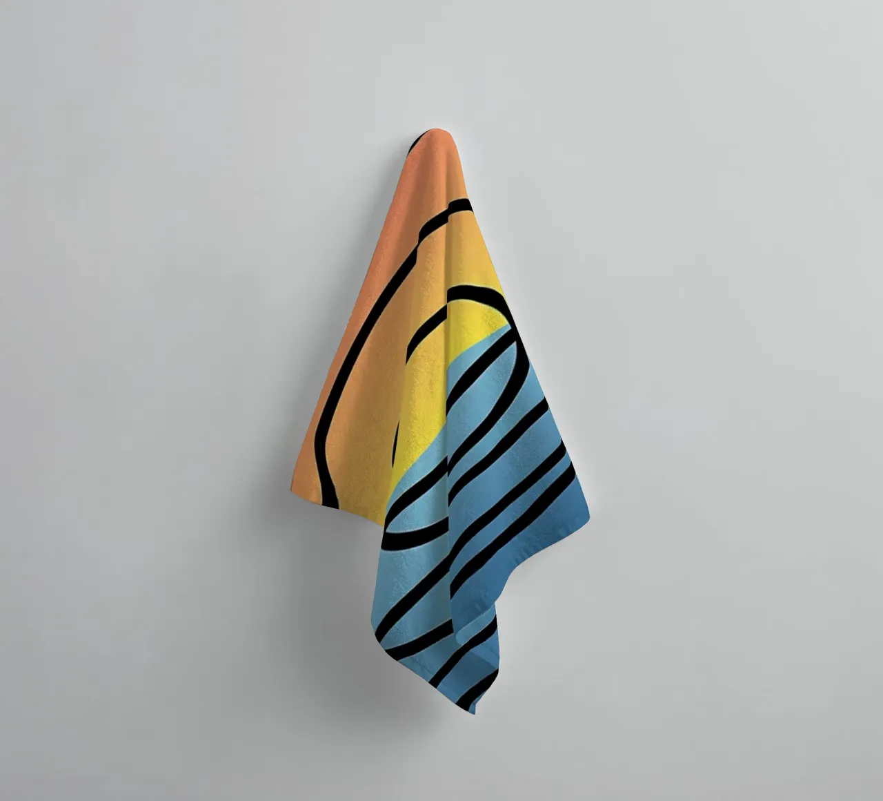 Waves Sunset badhanddoek van James M Coyle