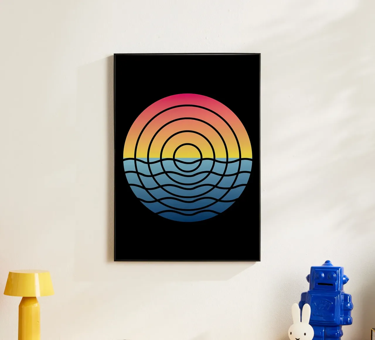 Waves Sunset forex plate by James M Coyle
