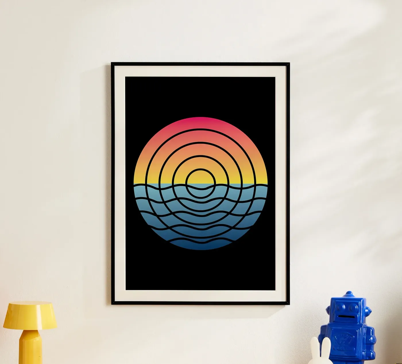 Waves Sunset poster de James M Coyle
