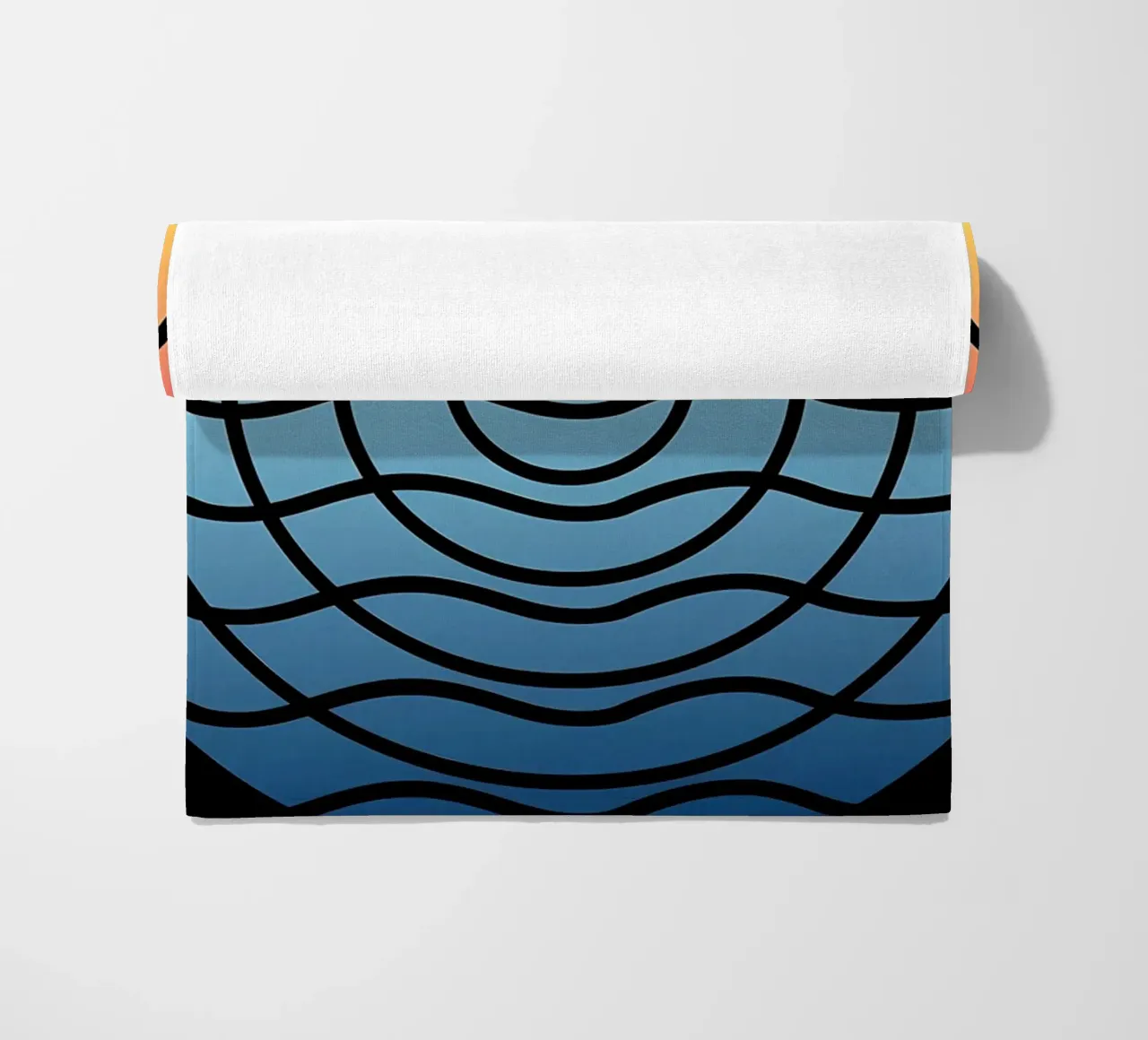 Waves Sunset beach towel by James M Coyle