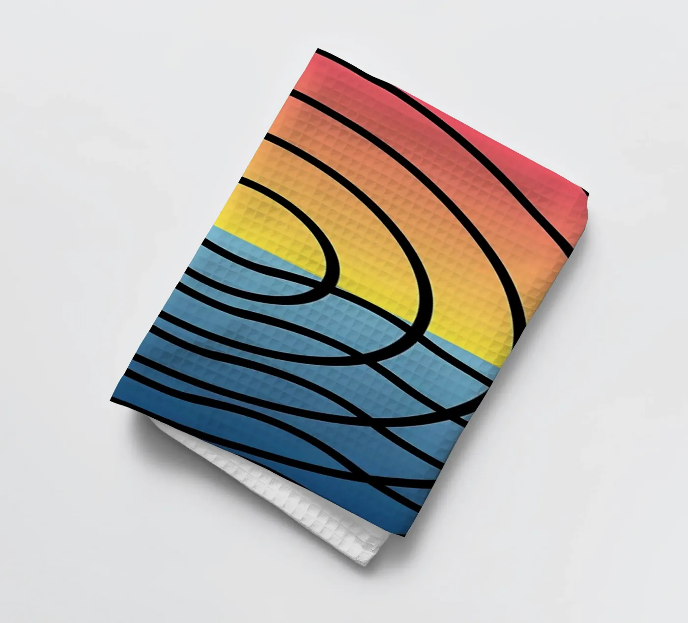 Waves Sunset Geschirrtuch von James M Coyle