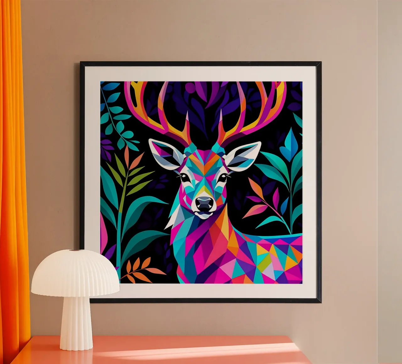 Stile_casalingo_E_2 poster con telaio in plastica da Tierisch bunt by LK