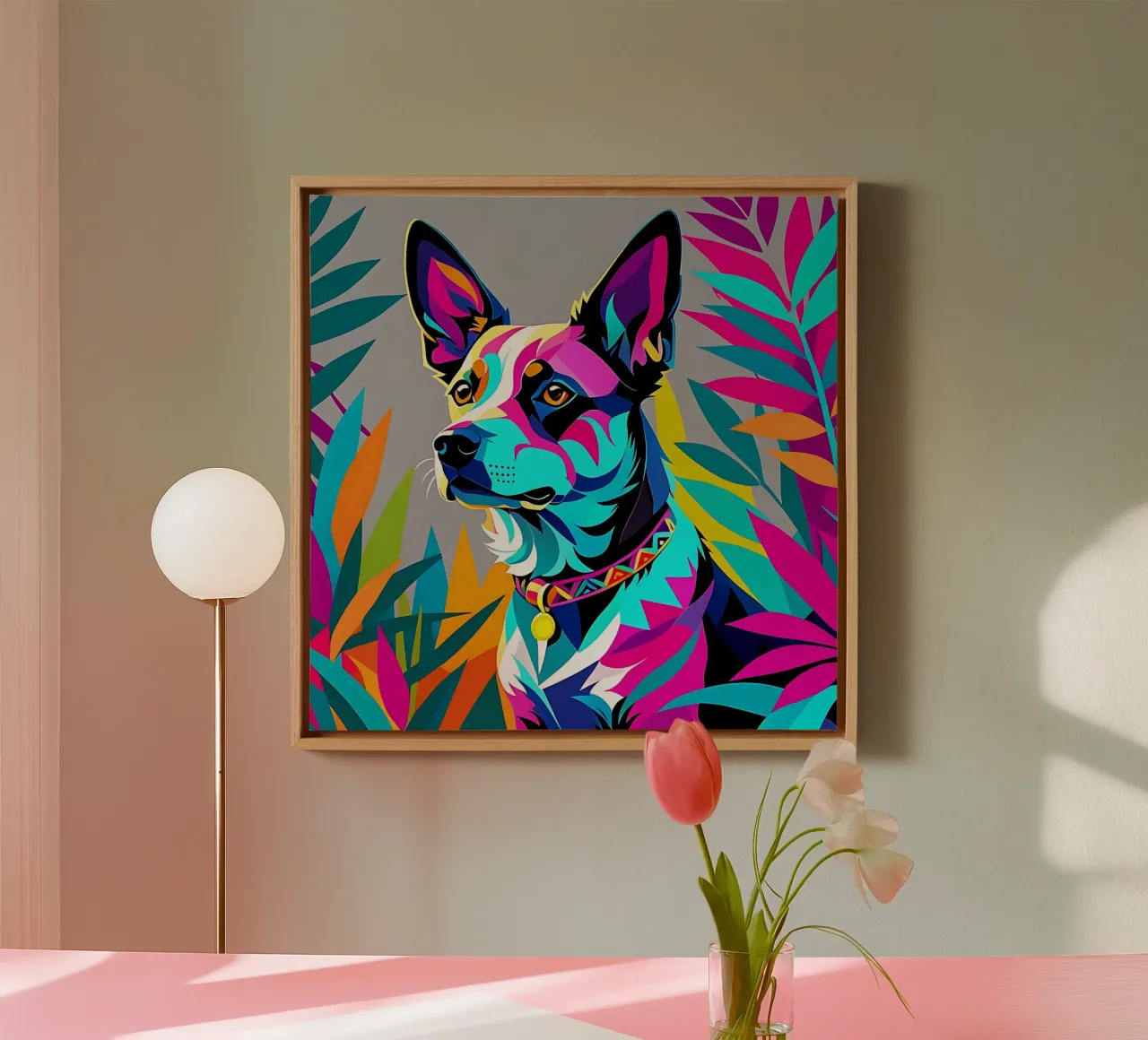 Dog_Style_E_1 canvas by Tierisch bunt by LK