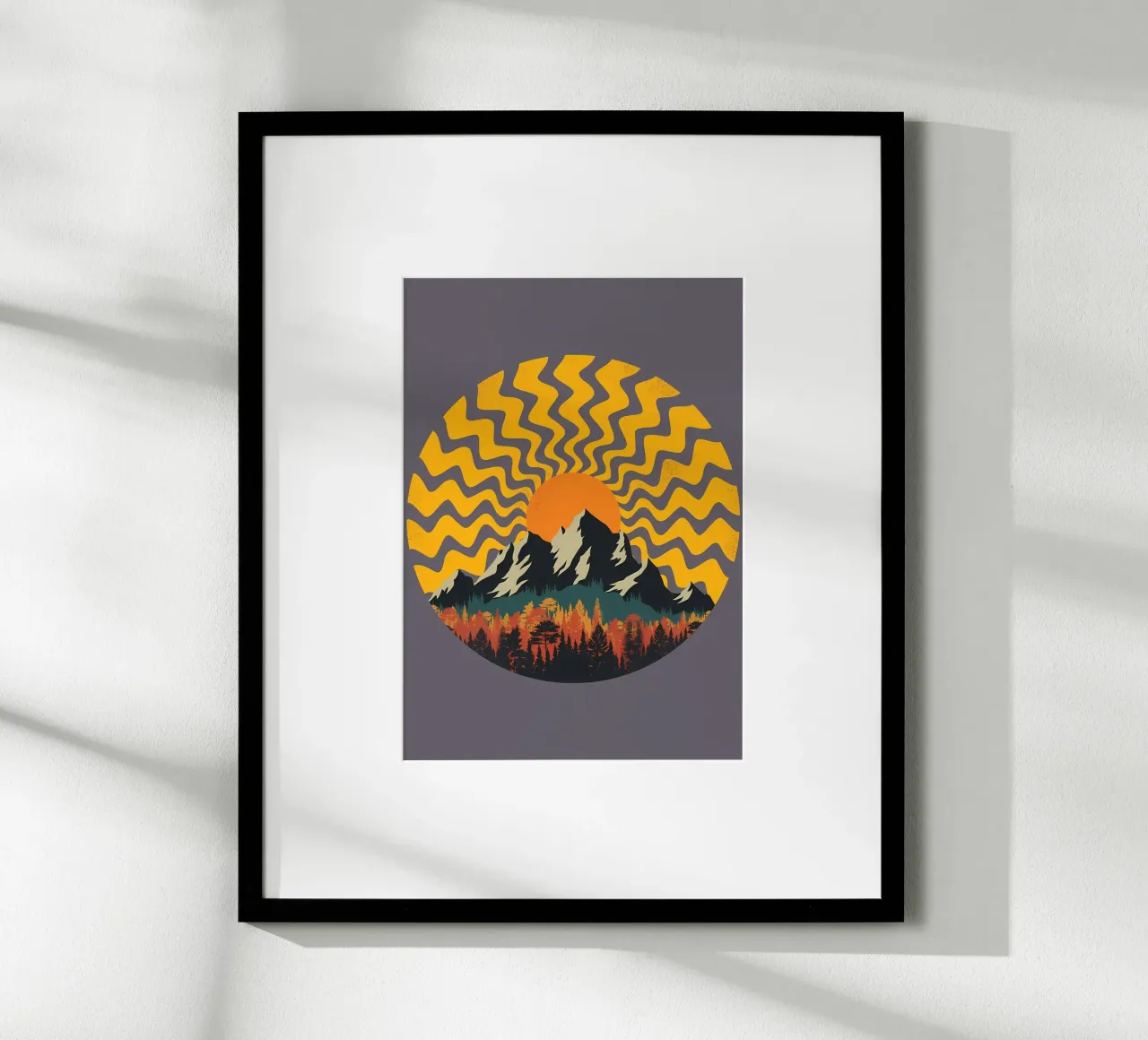 Una geometria di montagna poster da James M Coyle