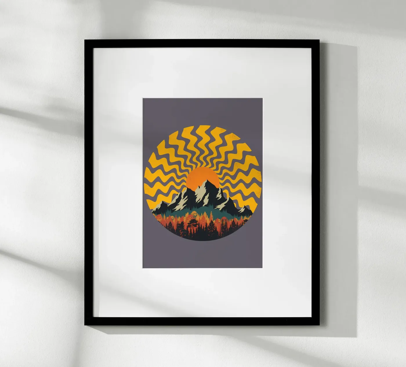 A Mountain Geometry poster by James M Coyle