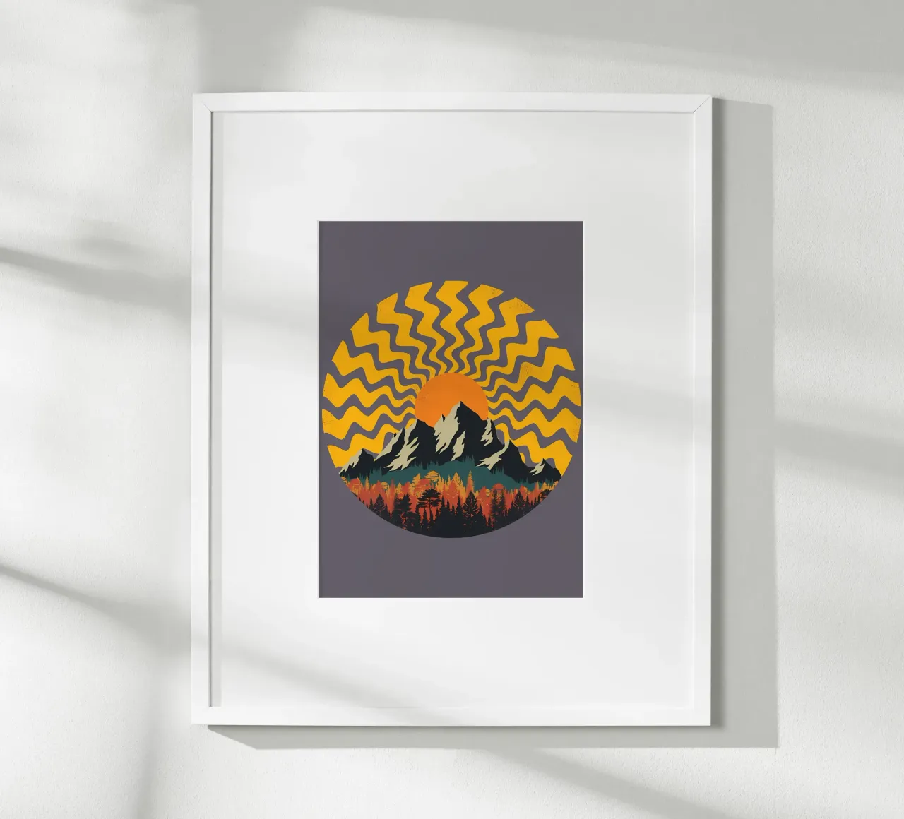 Una geometria di montagna poster da James M Coyle