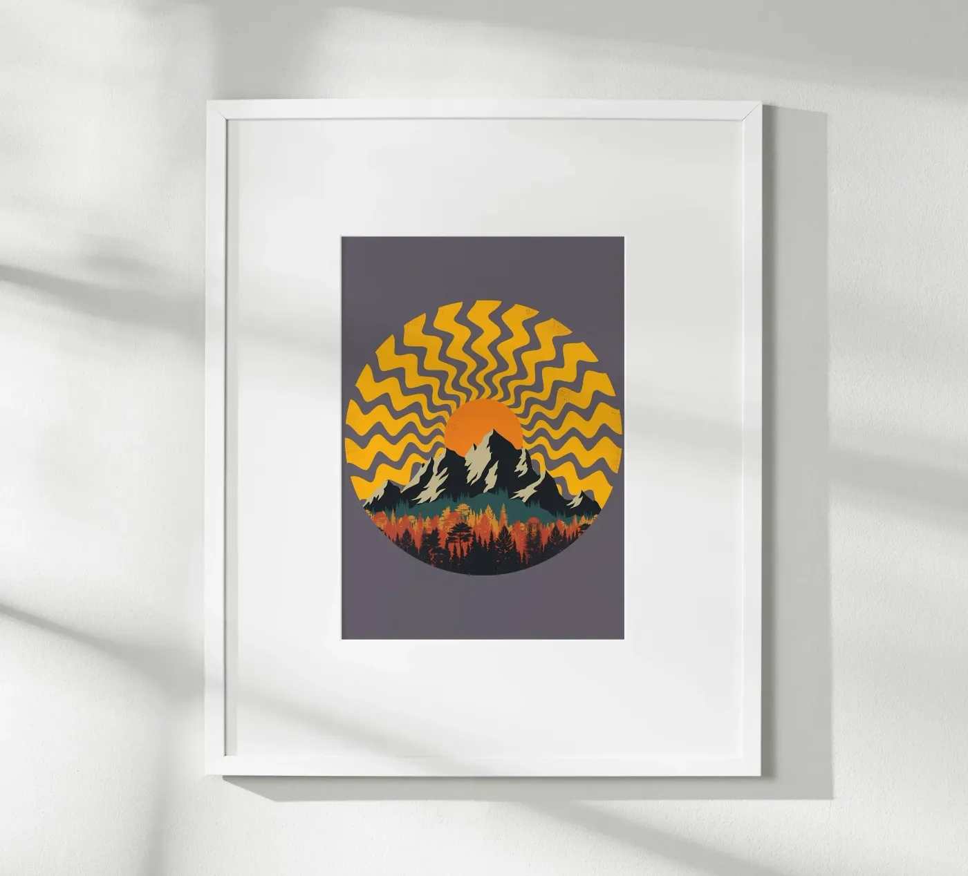 A Mountain Geometry poster by James M Coyle