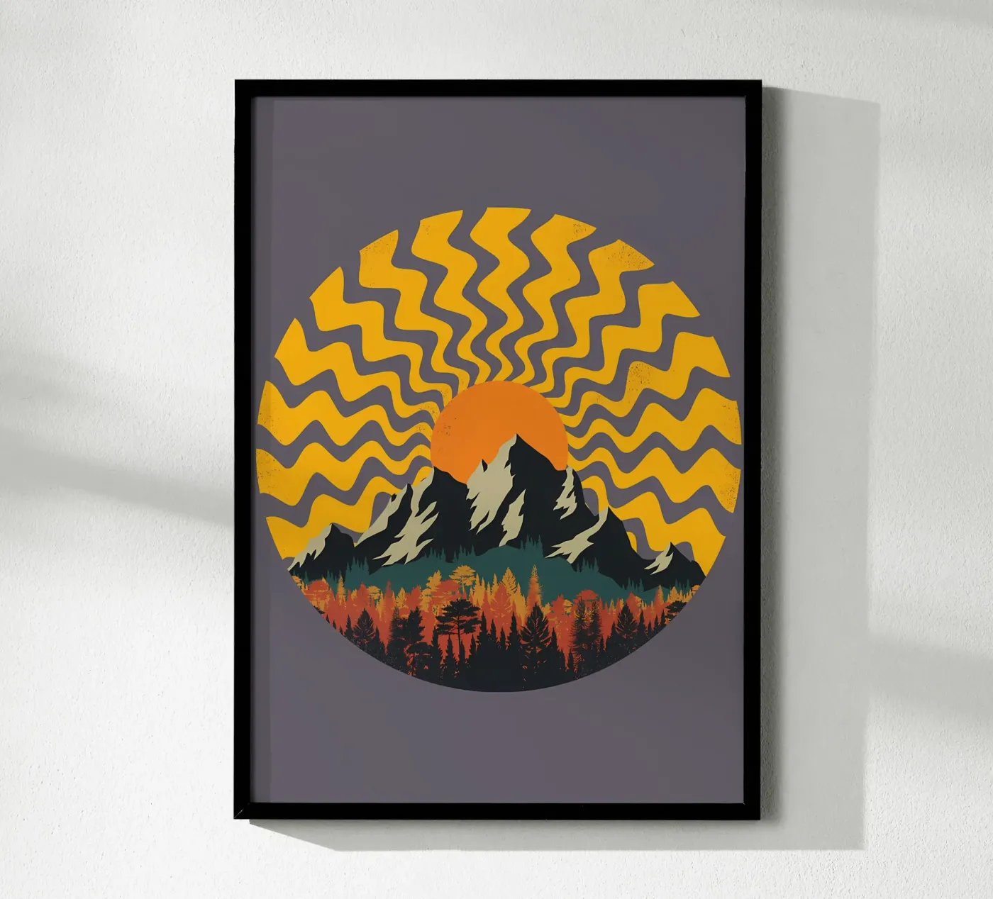 A Mountain Geometry poster by James M Coyle