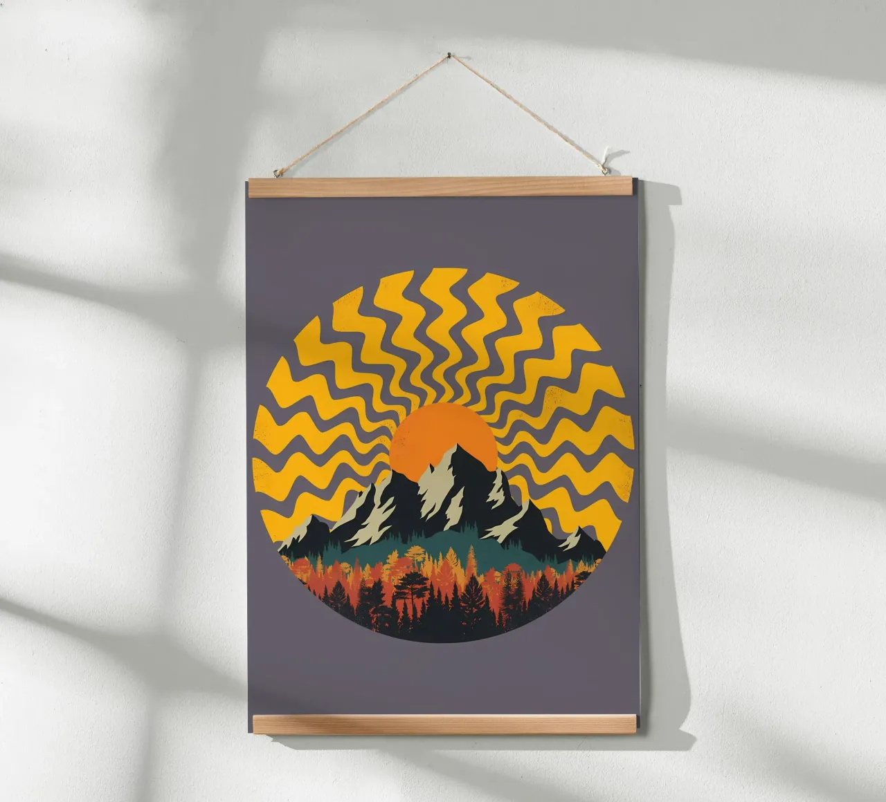 Una geometria di montagna poster da James M Coyle