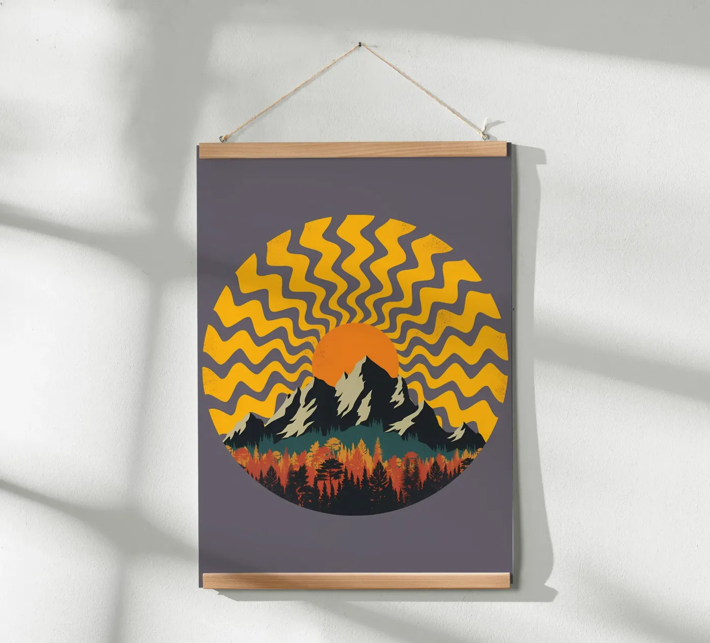 A Mountain Geometry poster by James M Coyle