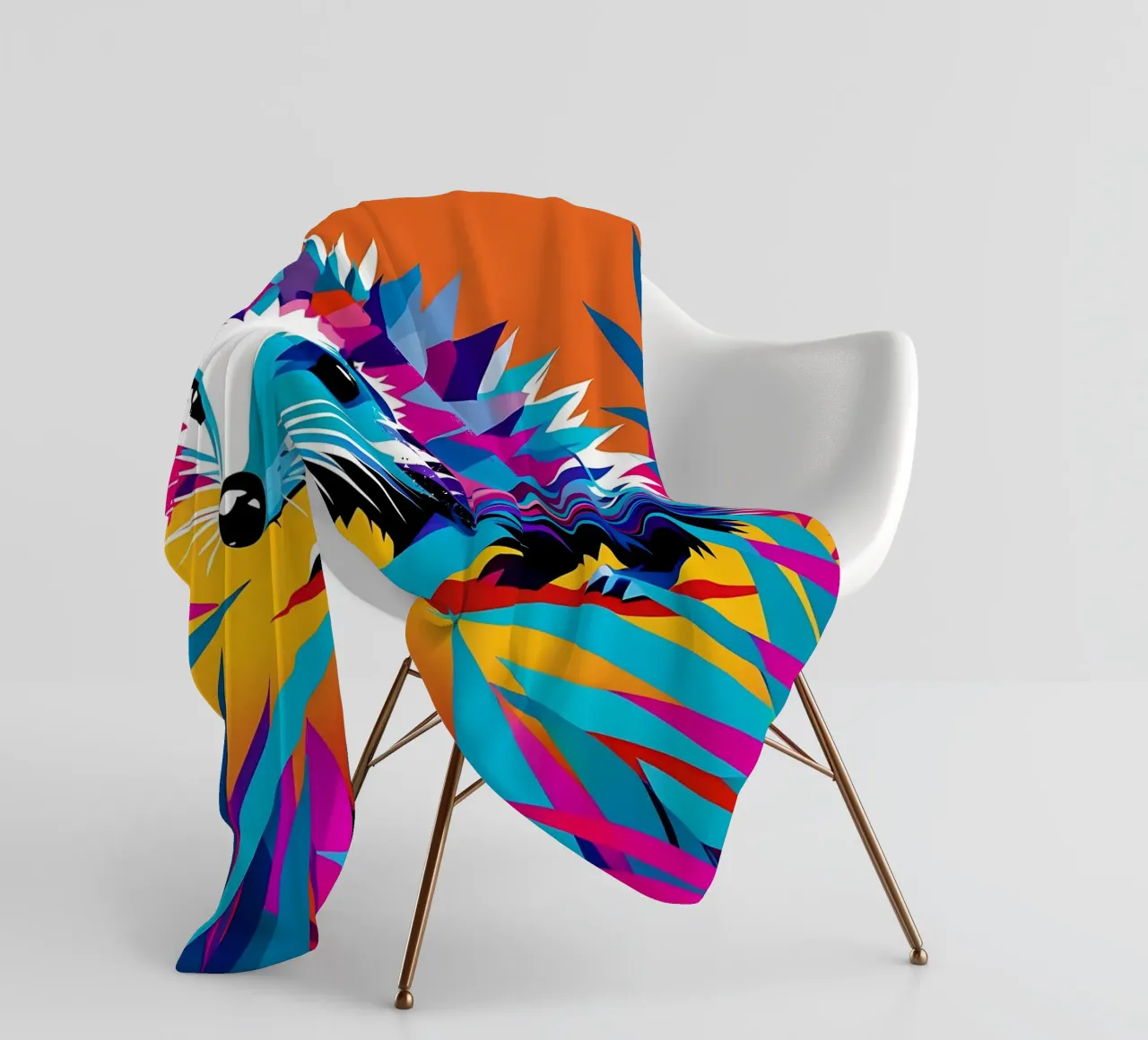 Igel_Stil_E_1 Fleecedecke von Tierisch bunt by LK