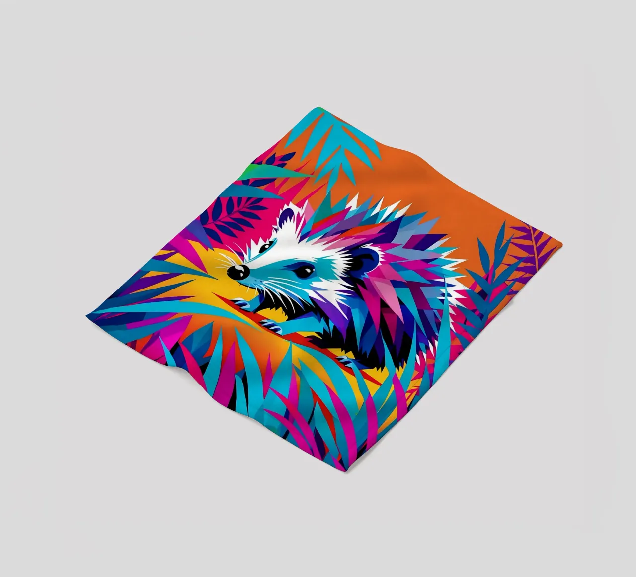 Igel_Stil_E_1 Fleecedecke von Tierisch bunt by LK