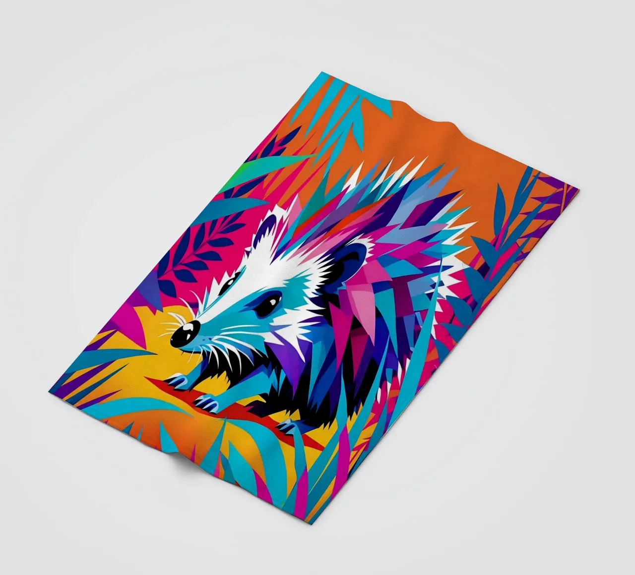 Igel_Stil_E_1 Fleecedecke von Tierisch bunt by LK