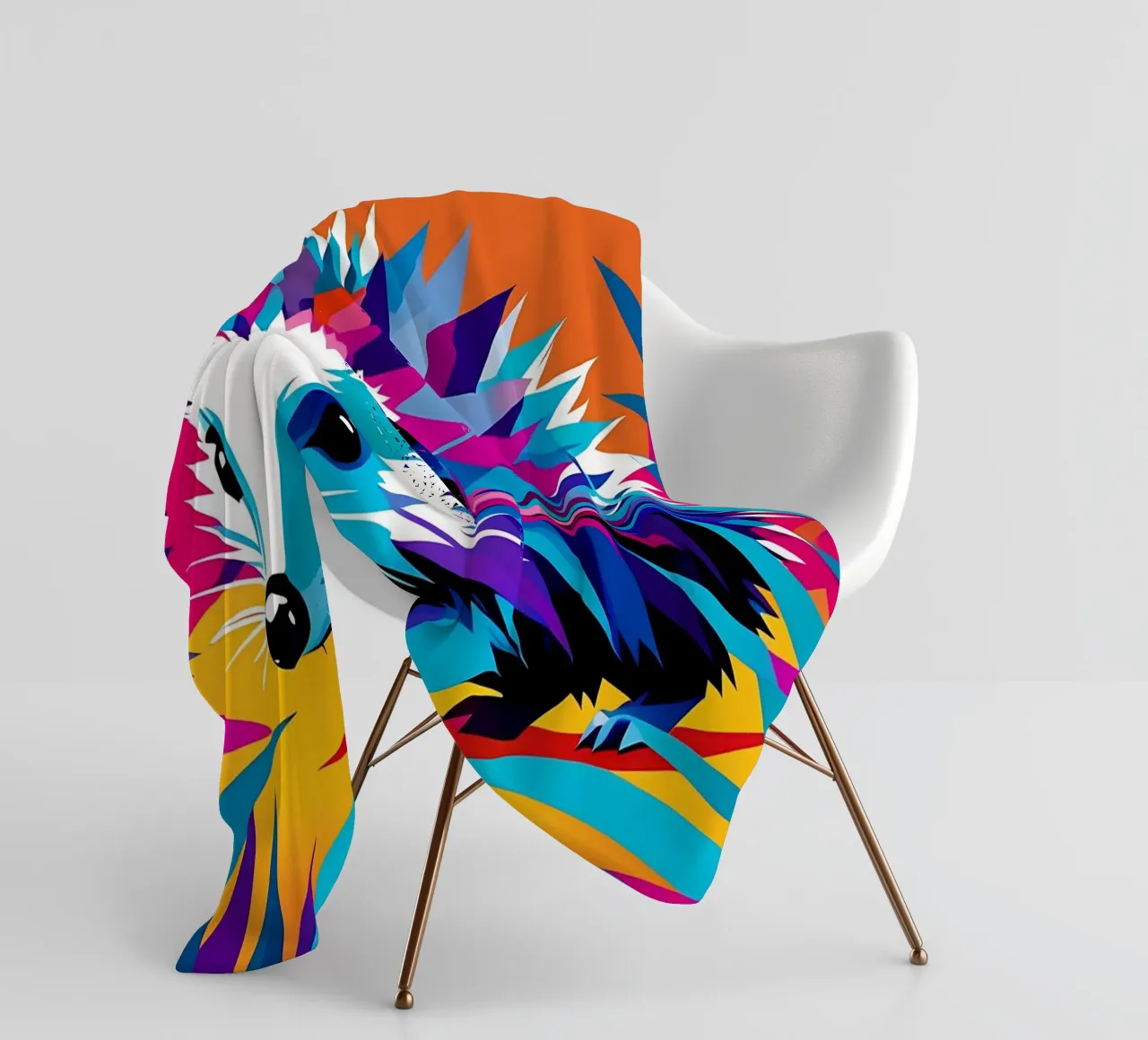 Igel_Stil_E_1 Fleecedecke von Tierisch bunt by LK