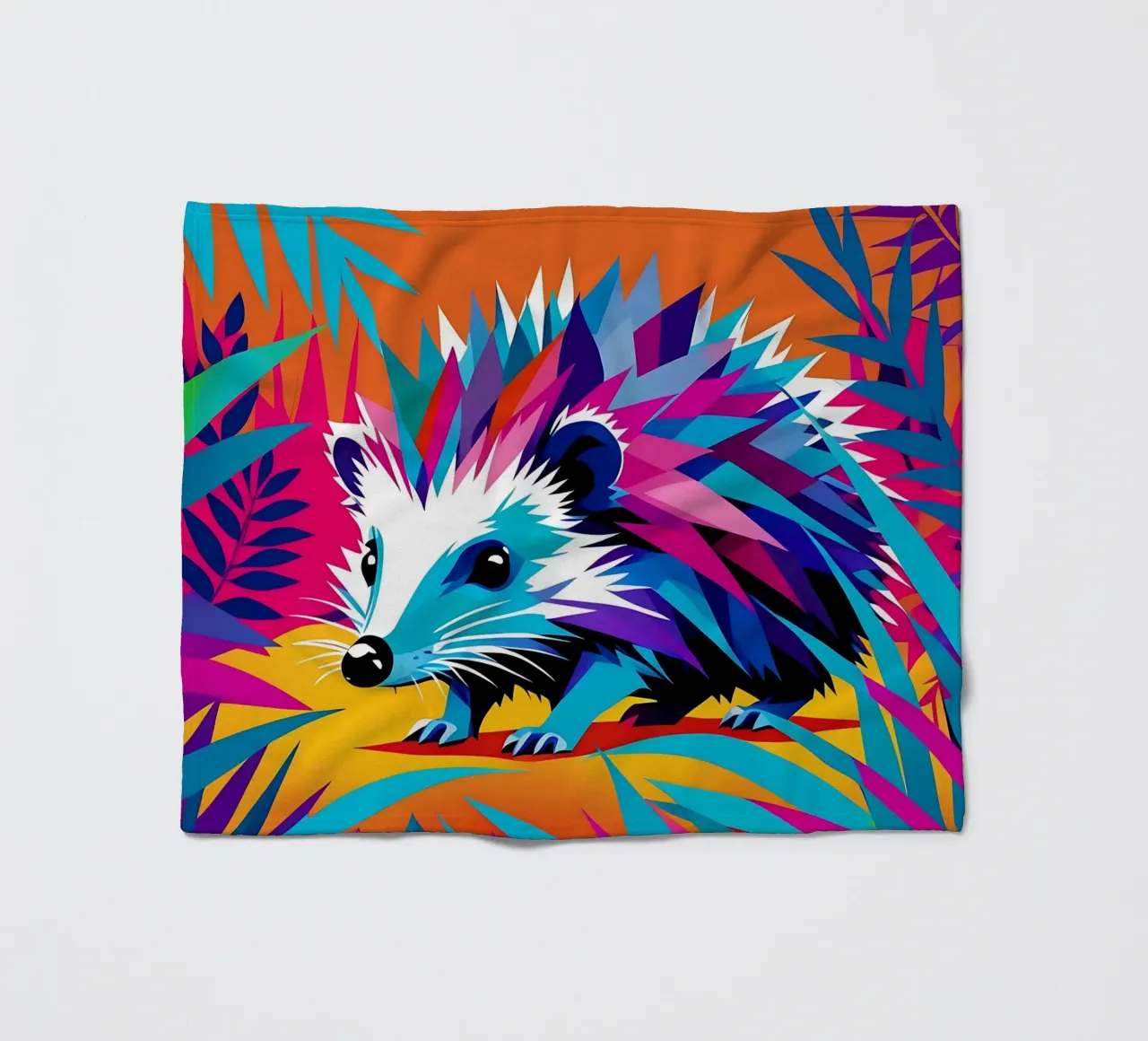 Igel_Stil_E_1 Fleecedecke von Tierisch bunt by LK