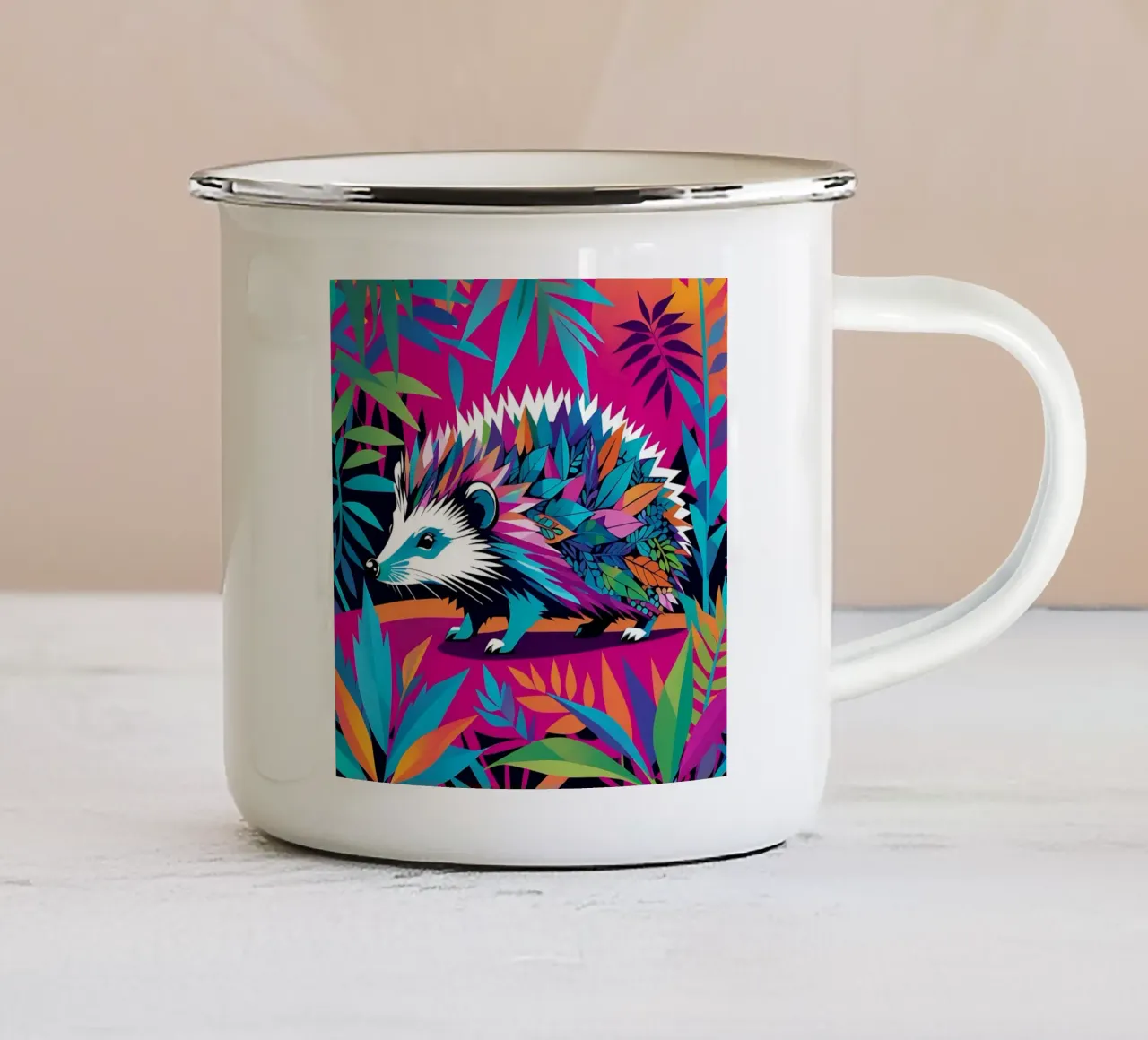 Stile riccio_E_2 tazza in smalto da Tierisch bunt by LK