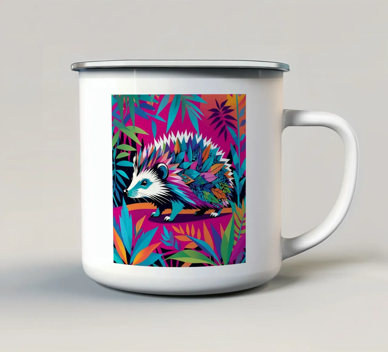 Stile riccio_E_2 tazza in smalto da Tierisch bunt by LK