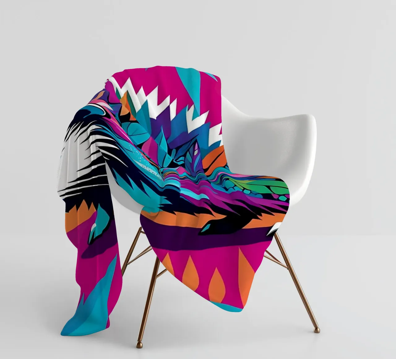 Igel_Stil_E_2 Fleecedecke von Tierisch bunt by LK