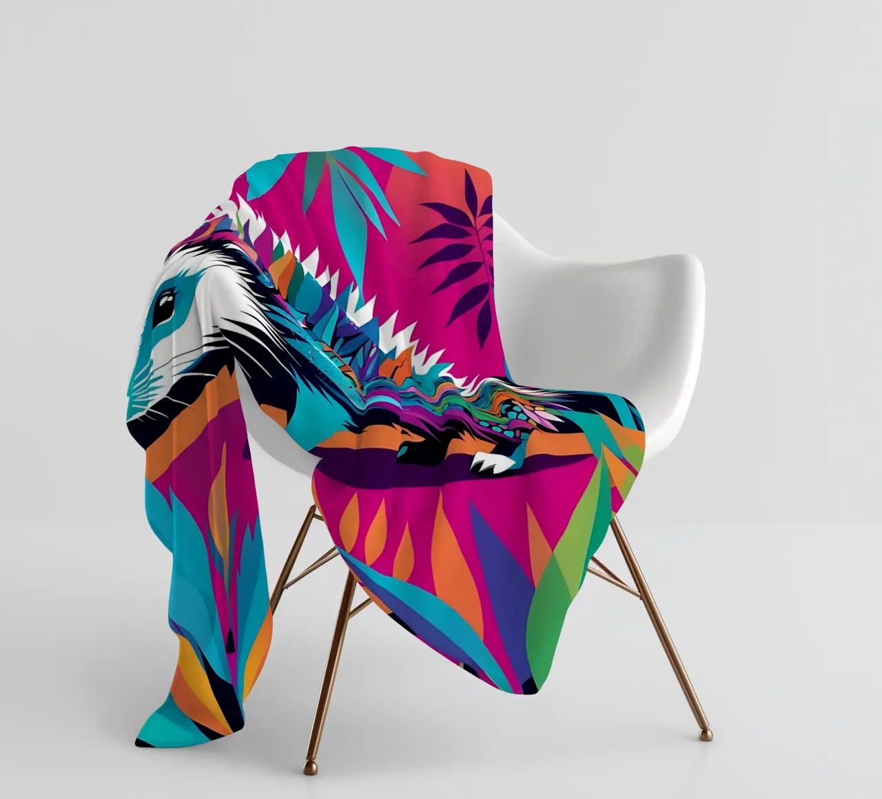 Igel_Stil_E_2 Fleecedecke von Tierisch bunt by LK