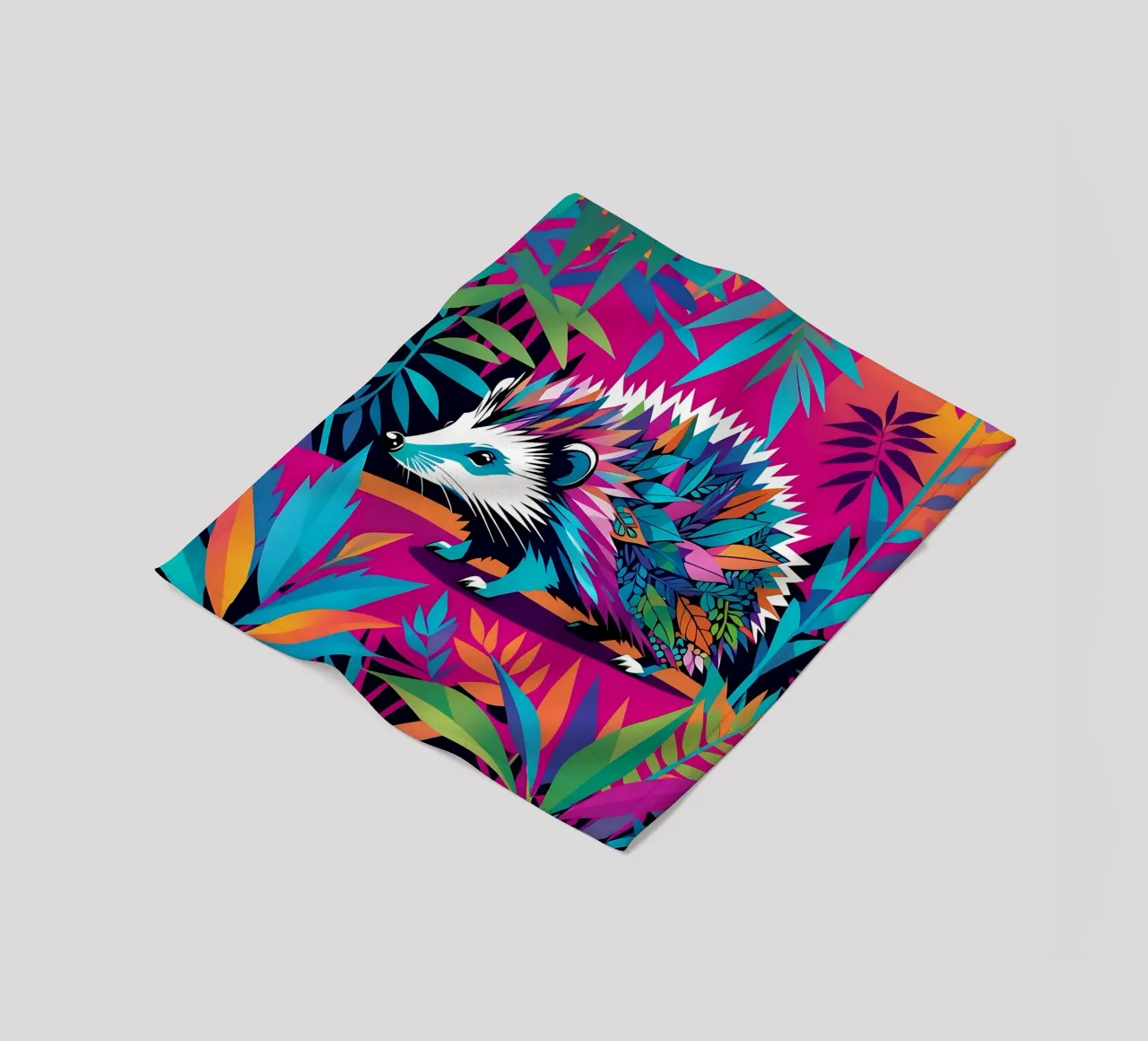 Igel_Stil_E_2 Fleecedecke von Tierisch bunt by LK