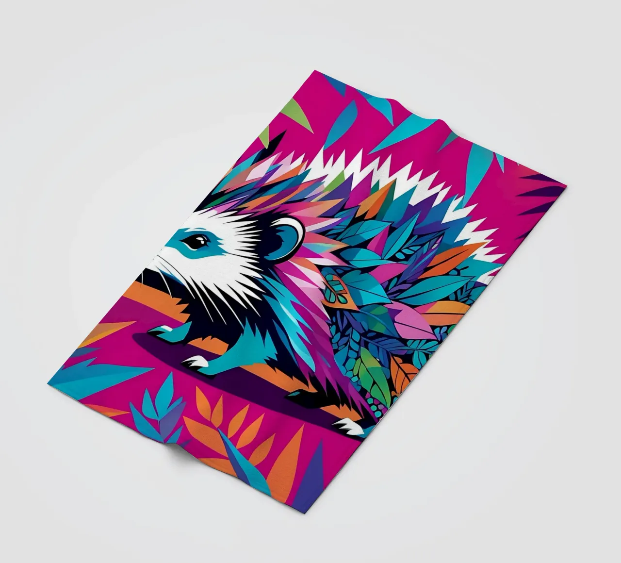 Igel_Stil_E_2 Fleecedecke von Tierisch bunt by LK