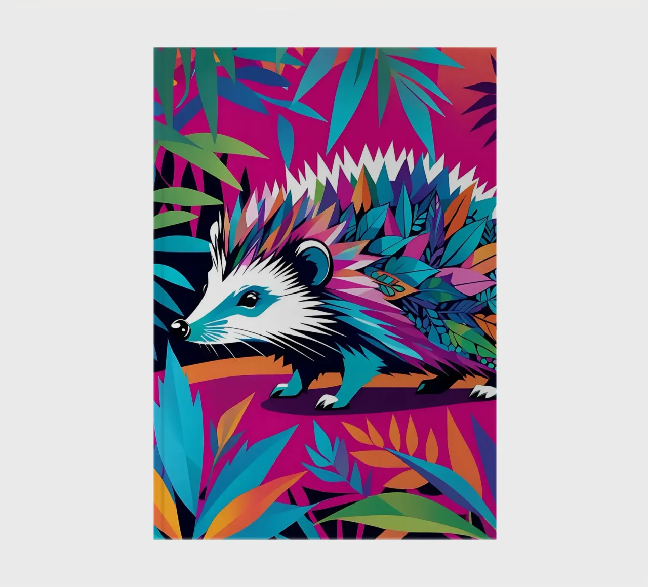 Hedgehog_style_E_2 notebook by Tierisch bunt by LK