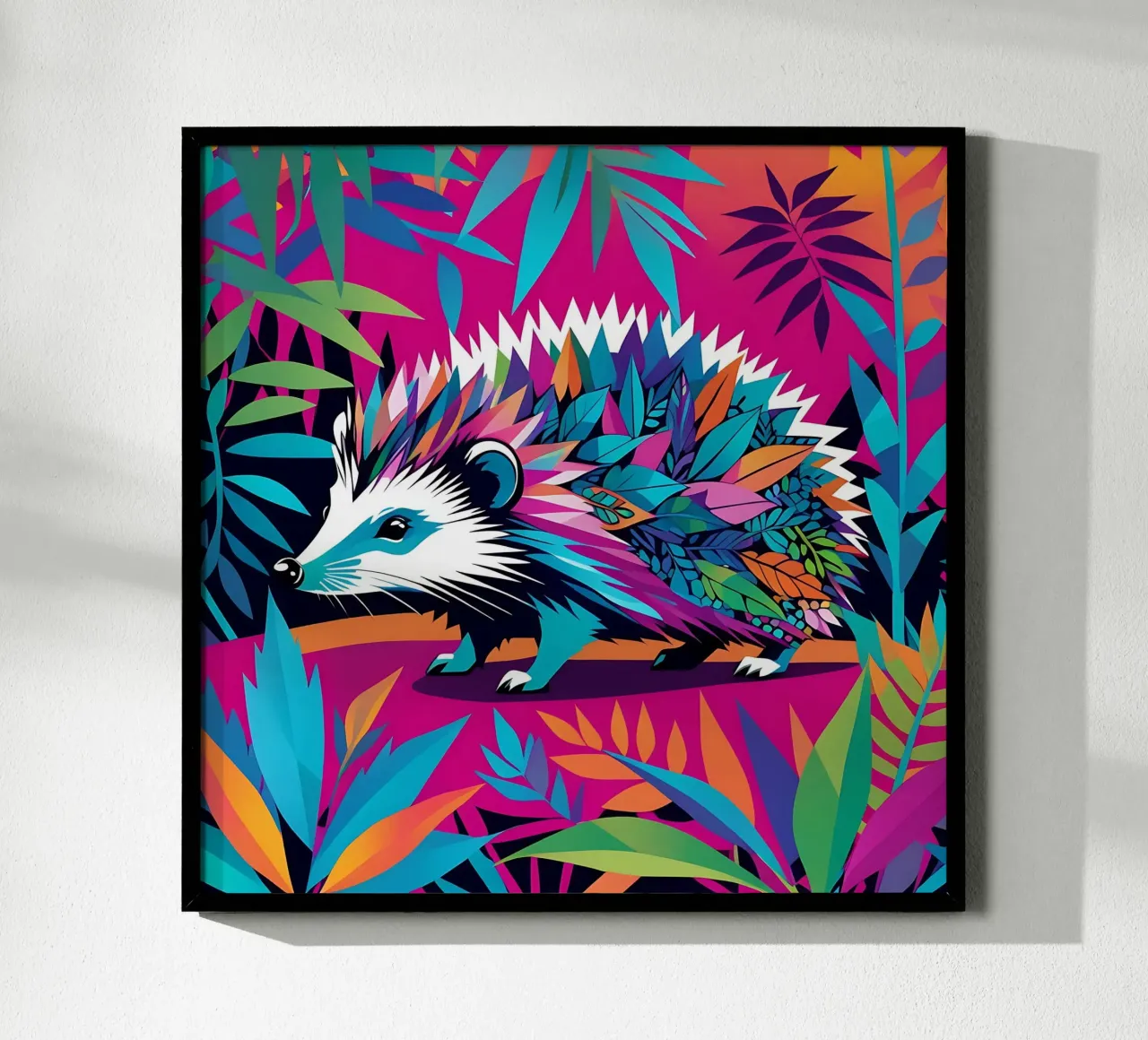 Hedgehog_style_E_2 Poster von Tierisch bunt by LK