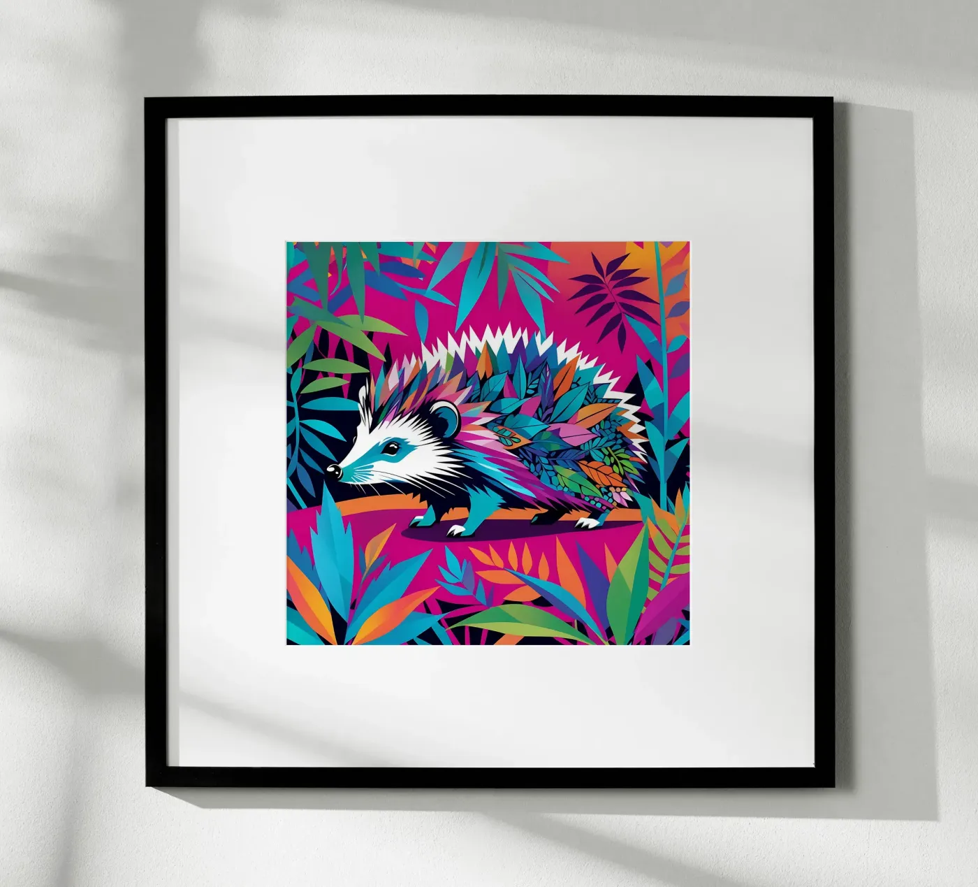 Hedgehog_style_E_2 Poster von Tierisch bunt by LK