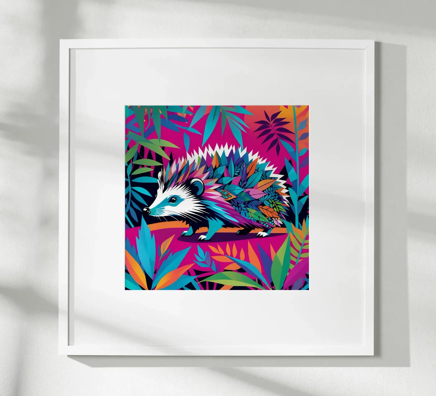 Hedgehog_style_E_2 Poster von Tierisch bunt by LK