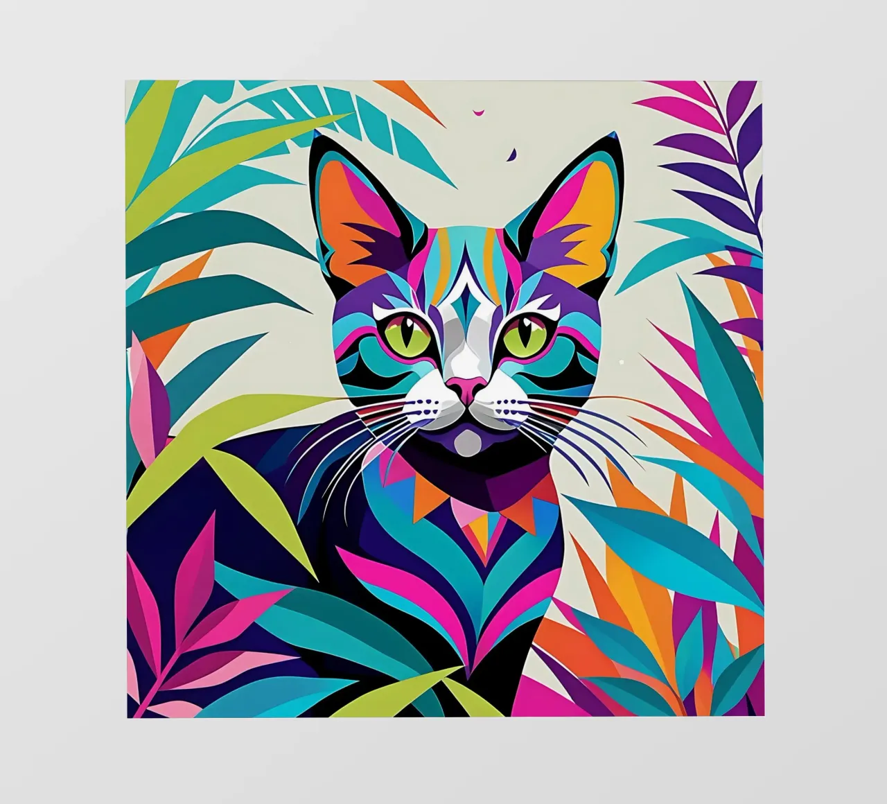 Stile_gatto_E_1 telo in pvc da Tierisch bunt by LK