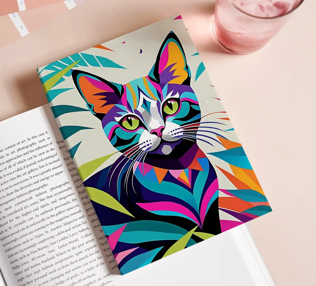 Cat_Style_E_1 notebook by Tierisch bunt by LK