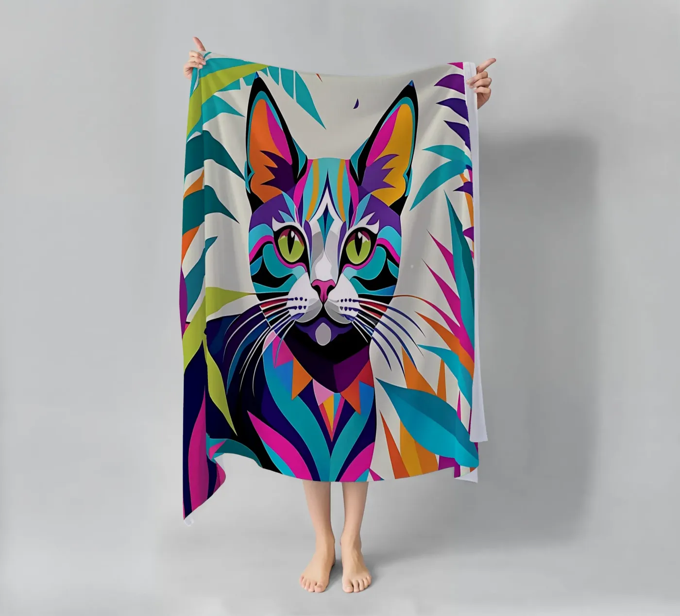 Stile_gatto_E_1 telo mare da Tierisch bunt by LK