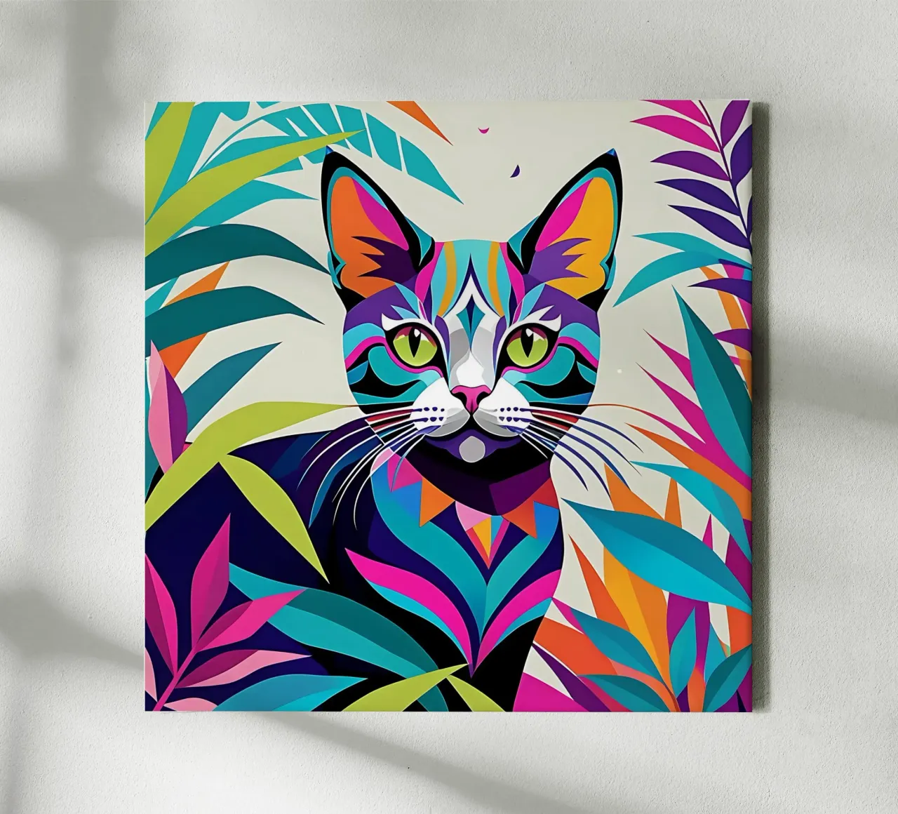 Cat_Style_E_1 canvas by Tierisch bunt by LK