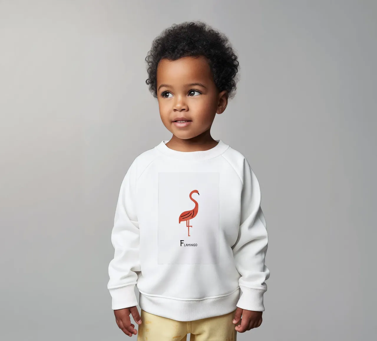 Flamingo felpa neonato da Little Flourishes