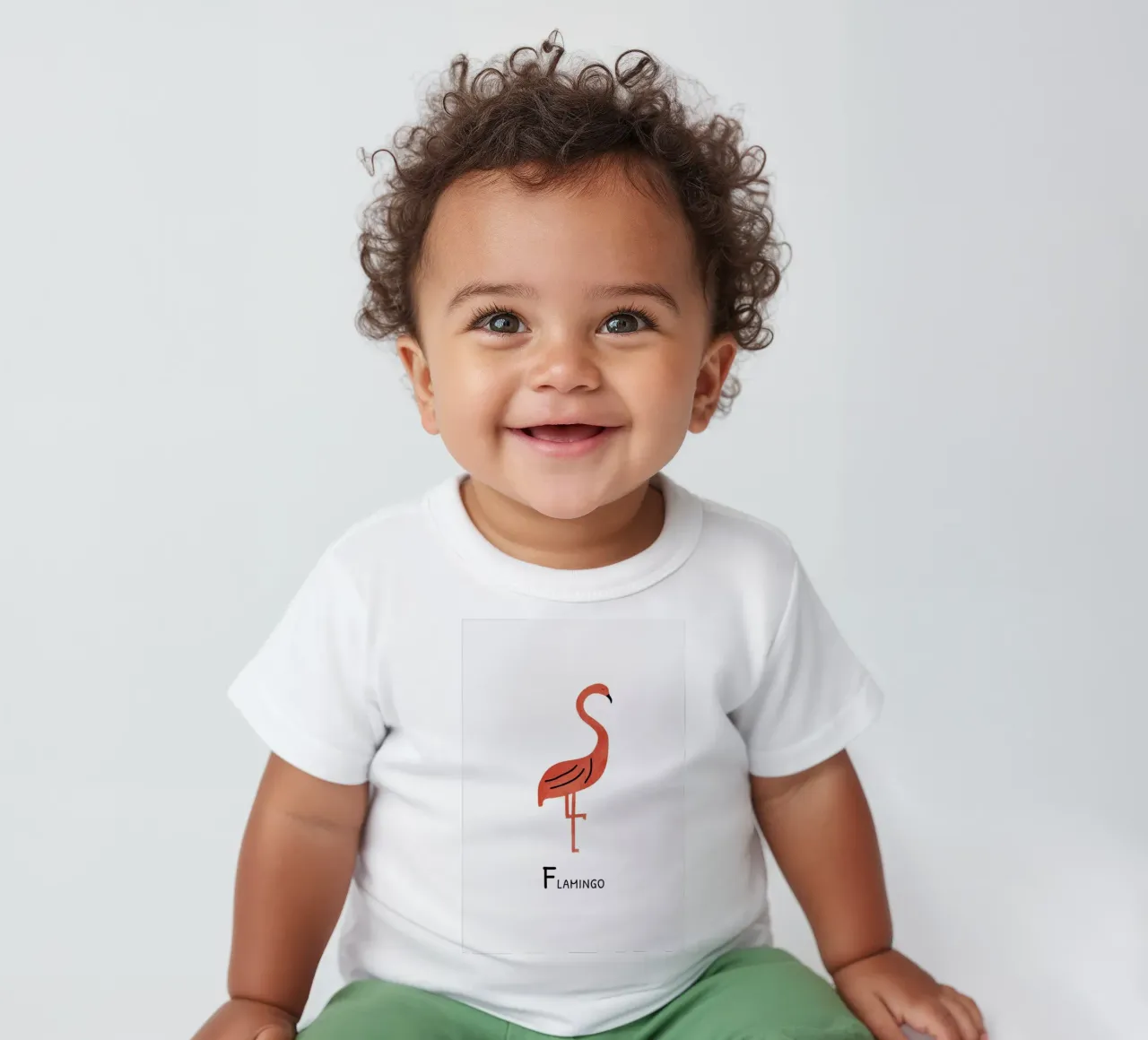 Flamingo maglietta neonato da Little Flourishes