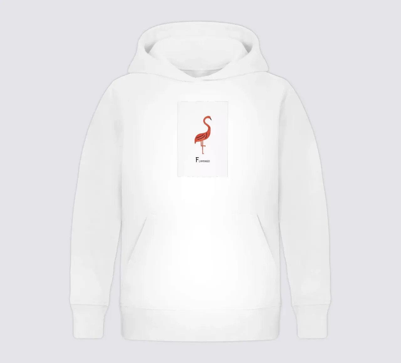 Flamingo felpa bambino con cappuccio da Little Flourishes