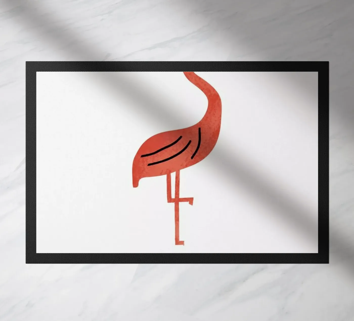 Flamingo deurmat van Little Flourishes
