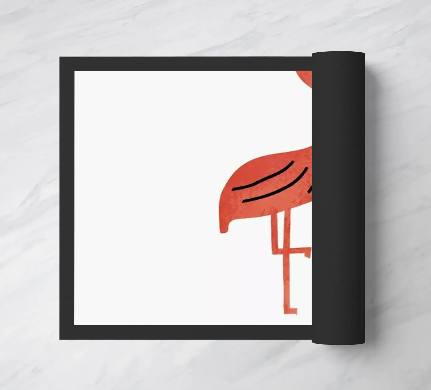 Flamingo Fußmatte von Little Flourishes