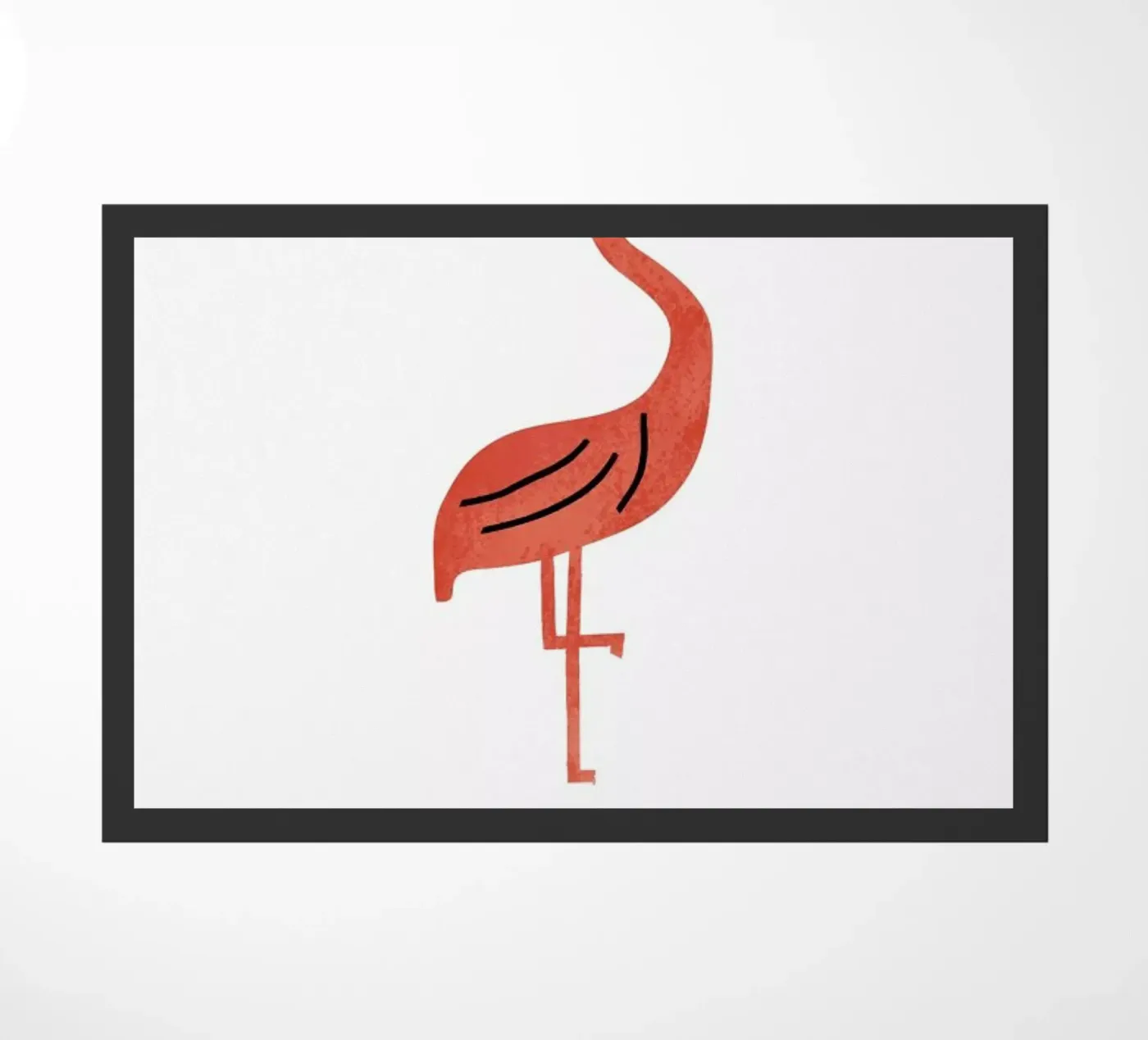 Flamingo Fußmatte von Little Flourishes